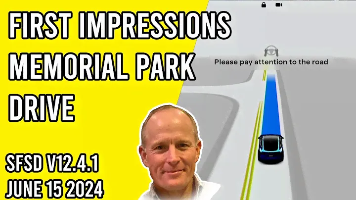 Supervised FSD v12.4.1 - First Impressions Memorial Park Drive