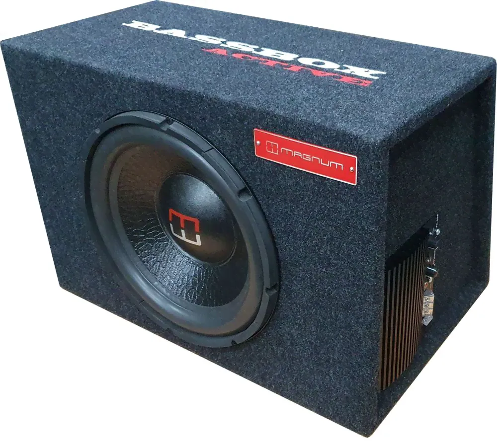 Автомобильный сабвуфер, активный, в корпусе MAGNUM BASSBOX 12A, 12" (30см) 240,480 Вт