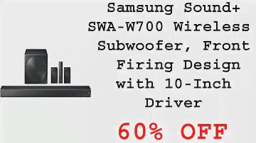 Samsung Sound+ SWA-W700 Wireless Subwoofer, Front Firing Design with 10-Inch Driver 70% OFF