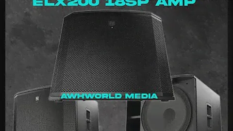 #electrovoice ELX 200 18SP Amp opening box, review and test
