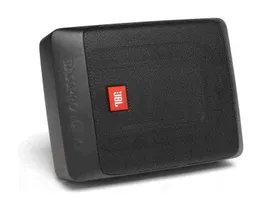JBL BassPro Nano - активный cверхкомпактный сабвуфер, литой алюминиевый корпус, пульт для управления уровнем баса, предназначен для установки под сиденьем