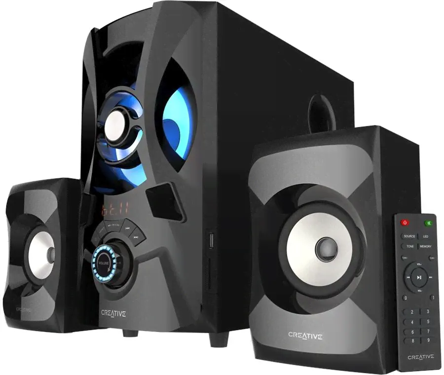 Колонки 2.1 (две колонки + сабвуфер) Creative SBS E2900 Черный (51MF0490AA001)