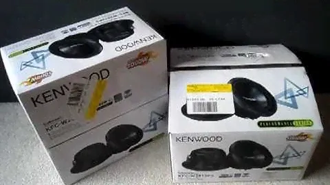 Kenwood KFC-W2513PS Performance Series, 10 дюймов, 4 Ом, 2011 г., внешний вид/распаковка