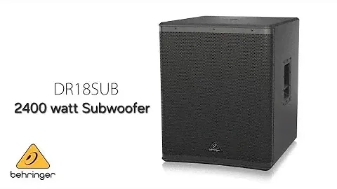 Behringer DR18SUB 2400 watt High-Performance Pro Subwoofer.