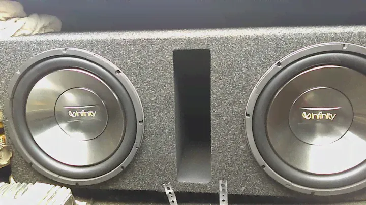 Two 12" Infinity Reference 1262W Subwoofers In A Ported Box
