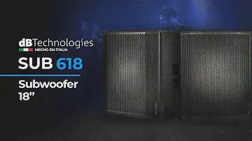 Alcanza el mejor nivel de sonido junto a los SUB 618 de dB Technologies