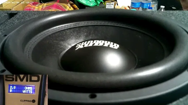 Sundown Audio E-12 v4 D2 Subwoofer Taramps HD3000 #car #amplifier SMD-AMM1 #dyno #test #bass #flex