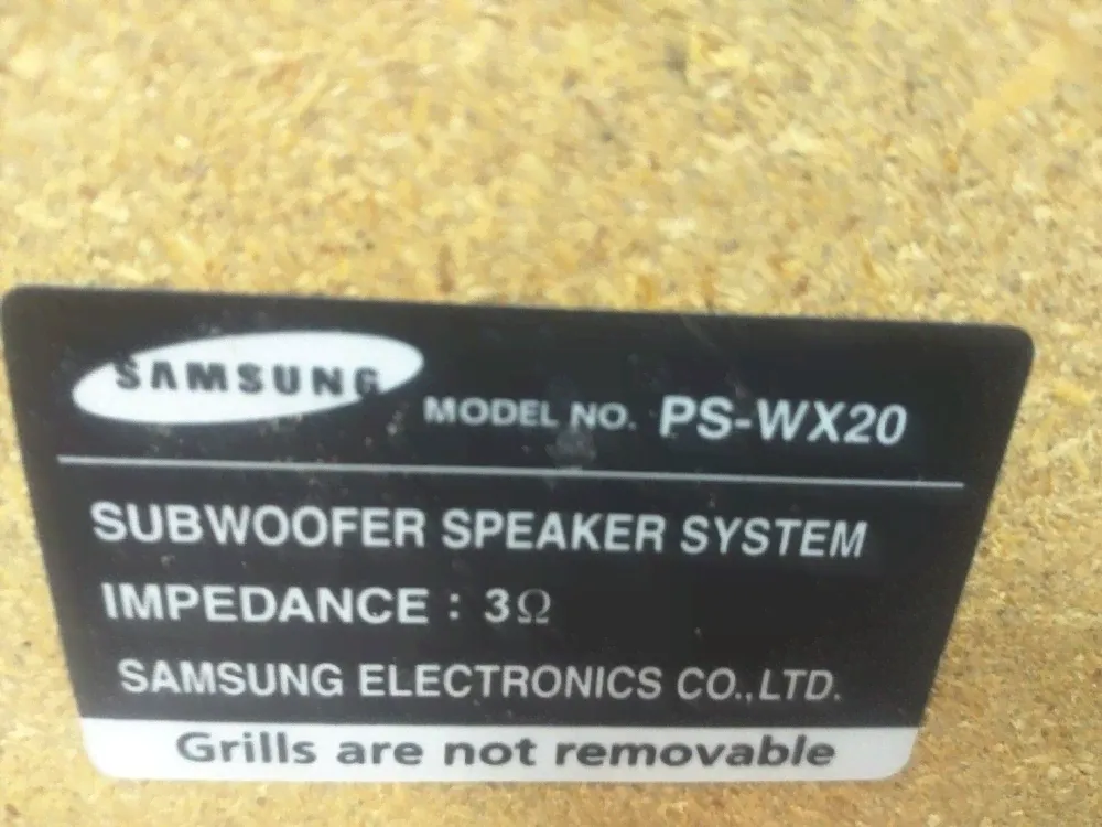 Сабвуфер домашнего кинотеатра Samsung PS-WX20