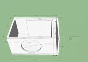 Короб под сабвуфер ALPHA BOX-10-90 литров