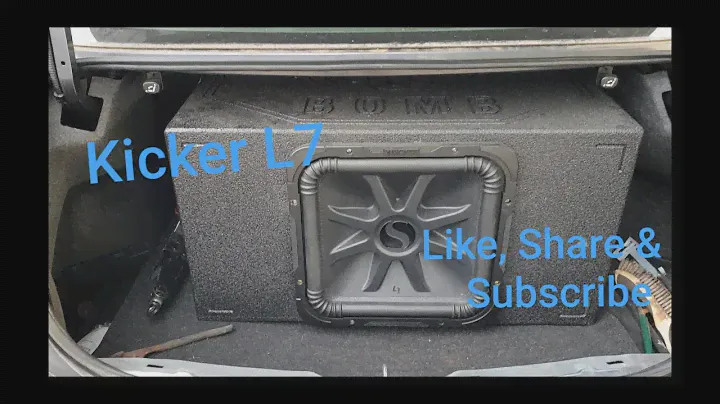 Kicker L7 15 Inch subwoofer demo