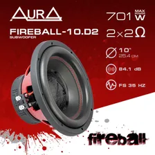 Сабвуфер автомобильный AURA FIREBALL-10.D2 41460