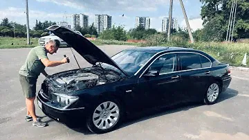 Ушедшая эпоха мощи и комфорта. BMW E65 760Li V12 444л.с. Будни автоподборщика. Псков.