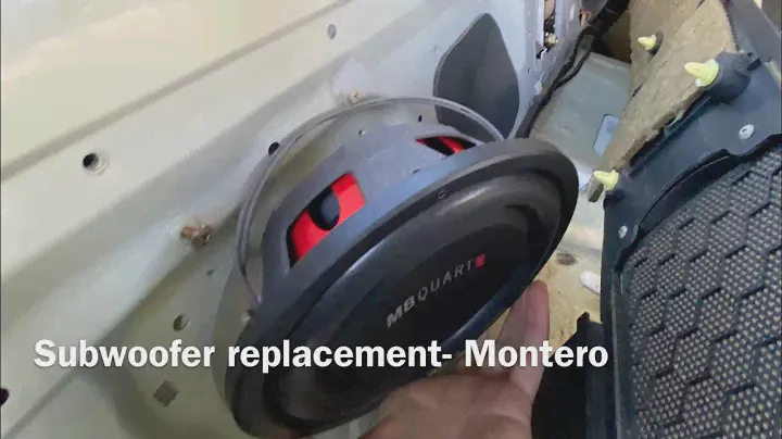 Subwoofer install replacement - Montero Pajero