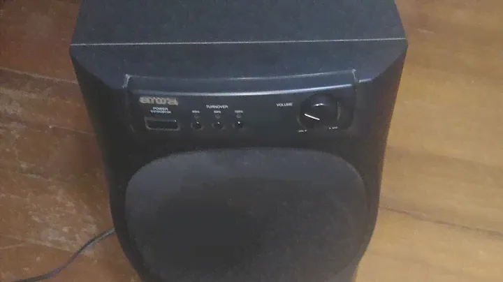 Subwoofer ativo AIWA TS-W9 8" (raro)