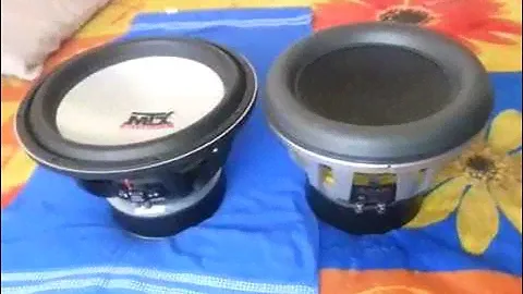 MTX THUNDER 9500 DE 15" Y JL AUDIO W7 DE 13.5"
