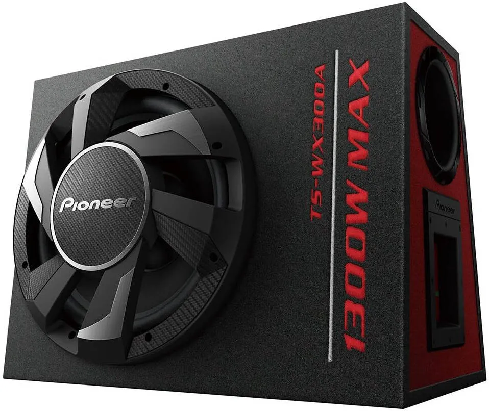 Активный сабвуфер Pioneer DJ TS-WX300A длиной 30 см со встроенным усилителем класса D (1300 Вт) с одной звуковой катушкой.-0