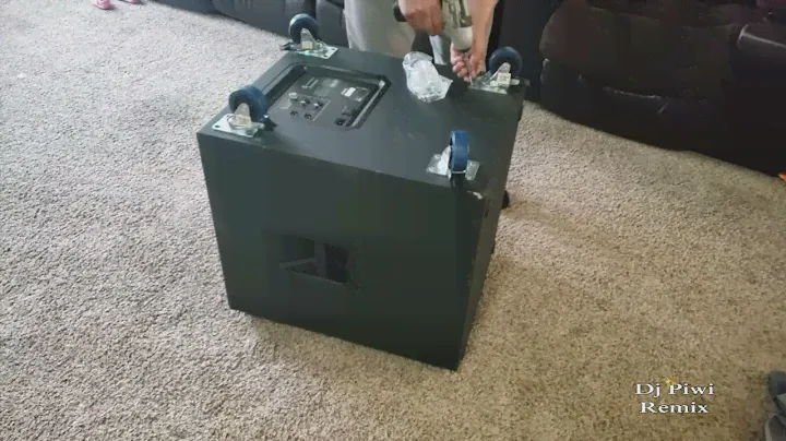 Electro-Voice ELX200-18SP 18 Powered Subwoofer installation of the  wheels