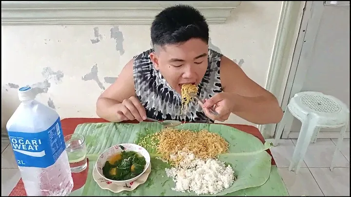 Mukbang Pancit Canton|Vegetable Laswa|Filipino Food|Mukbang Philippines