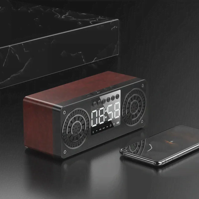 Стерео сабвуфер Bluetooth-динамик FM-радио портативный динамик s Mp3 Play Super Bass громкий динамик Колонка для компьютера коричневый (art.: 3920b6b5f5fb5)-1