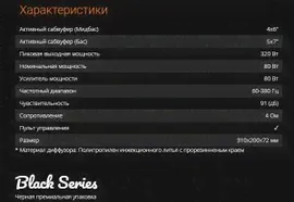 Автомобильный сабвуфер Centek CT-8208 2 динамика, плоский под сиденье, частота 60-380 Гц