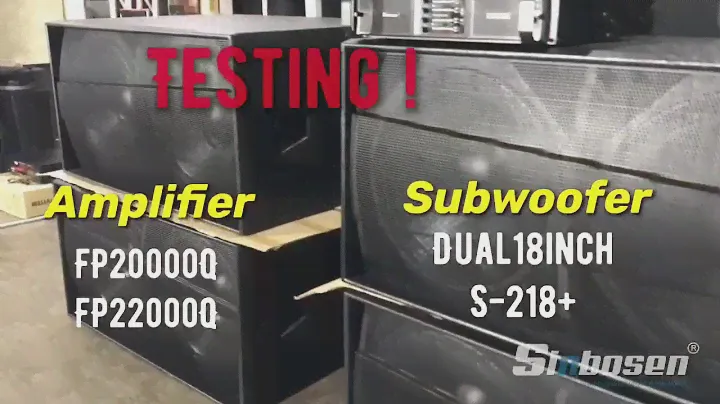 FP20000Q amplifier is testing with S218+ subwoofers