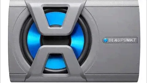 BLAUPUNKT BLUE MAGIC XLF 200 A 300 WATT 8 INCH LOW PROFILE ACTIVE SUBWOOFER SYSTEM