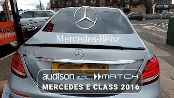 Mercedes E Class 2016 Audison and Match Audio Обновление звуковой системы высокого разрешения Замена динамиков и сабвуфер