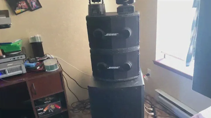 Bose 802 x4 mackie sr18s subwoofer