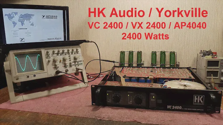 HK Audio VC 2400, Yorkville AP4040, HK Audio VX 2400 ремонт усилителей обзор Hughes & Kettner repair