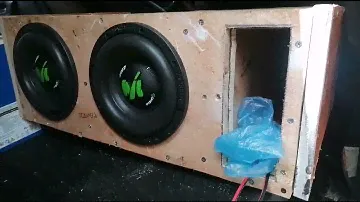 subwoofer 8" machete deaf bonce pruebas mucha presión de aire, luego viene la mejoras de Caja 🔥🔥🔥