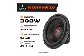 Сабвуфер Урал Молния 10 Сабвуферный динамик