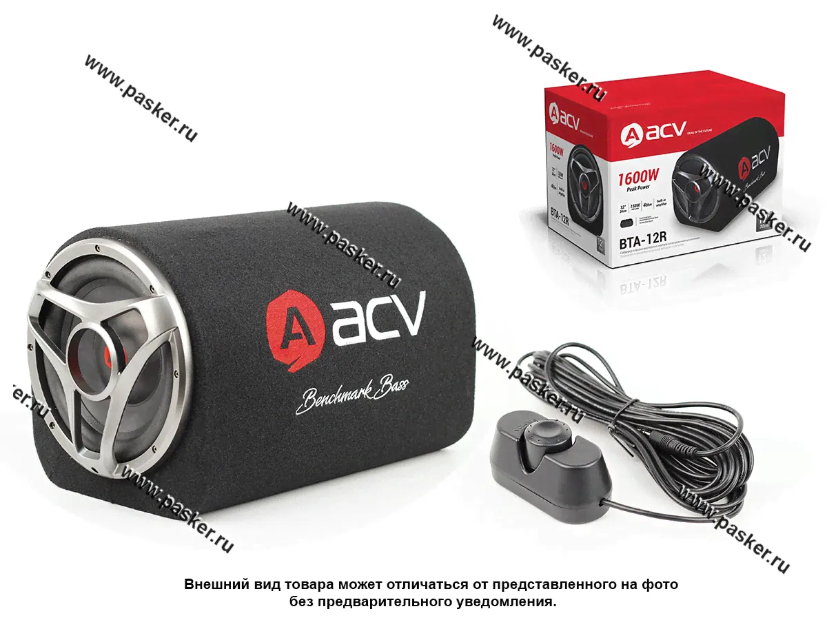 Сабвуфер активный ACV BTA-12R 1600Вт 300мм выносной бас буст-0