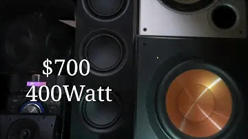 Klipsch R-121-SW II 400w 12"  Subwoofer demo