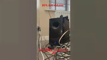 Onkyo subwoofer bass test #bass #short #annoyed