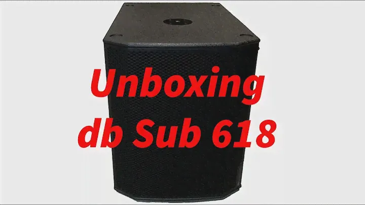 db technologies Sub 618 unboxing Subwoofer 18 Zoll Active Subwoofer