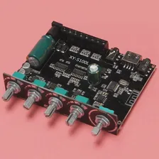 2X50 Вт + 100 Вт Мощный сабвуфер, Плата усилителя Bluetooth, звуковой стереоэквалайзер класса D для домашнего кинотеатра, AUX, (art.: 3920bf6538eba)